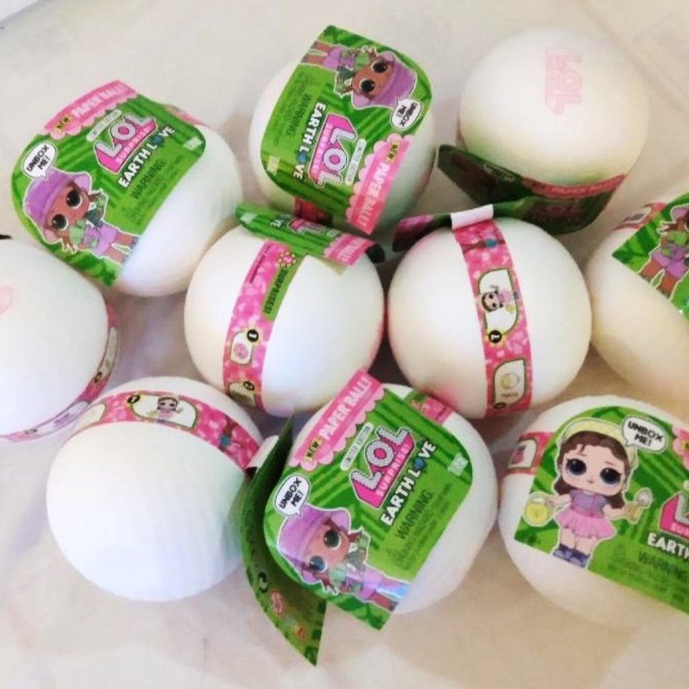LOT OF 10 : LOL SURPRISE! MINI MYSTERY BALLS - EARTH LOVE - SEALED - NIB